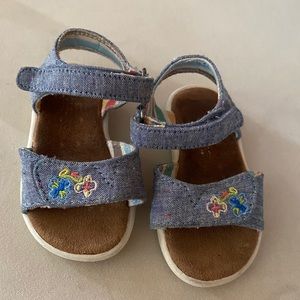 Toms toddler jeans sandals